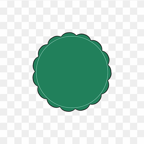 Offer Sticker Green round design png